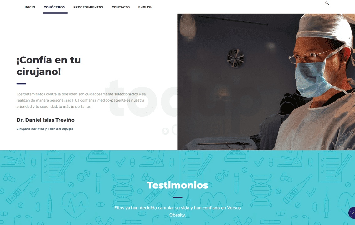 Diseño web para VersusObesity.com